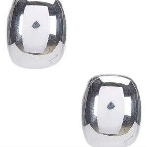 Simon Sebbag Sterling Silver Smooth Rectangular Clip-On Stud Earrings BNWT